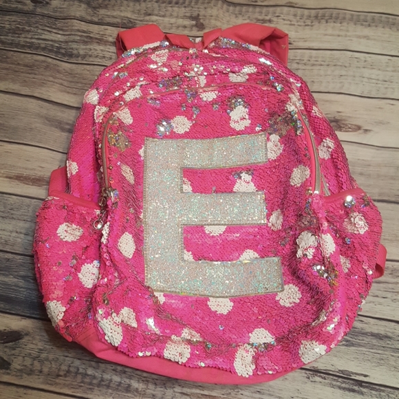 sequin backpack justice